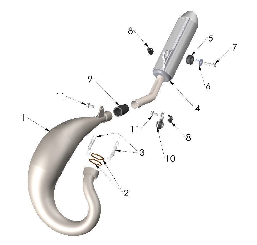 2025 CX50JR EXHAUST SYSTEM Carolina Cobra