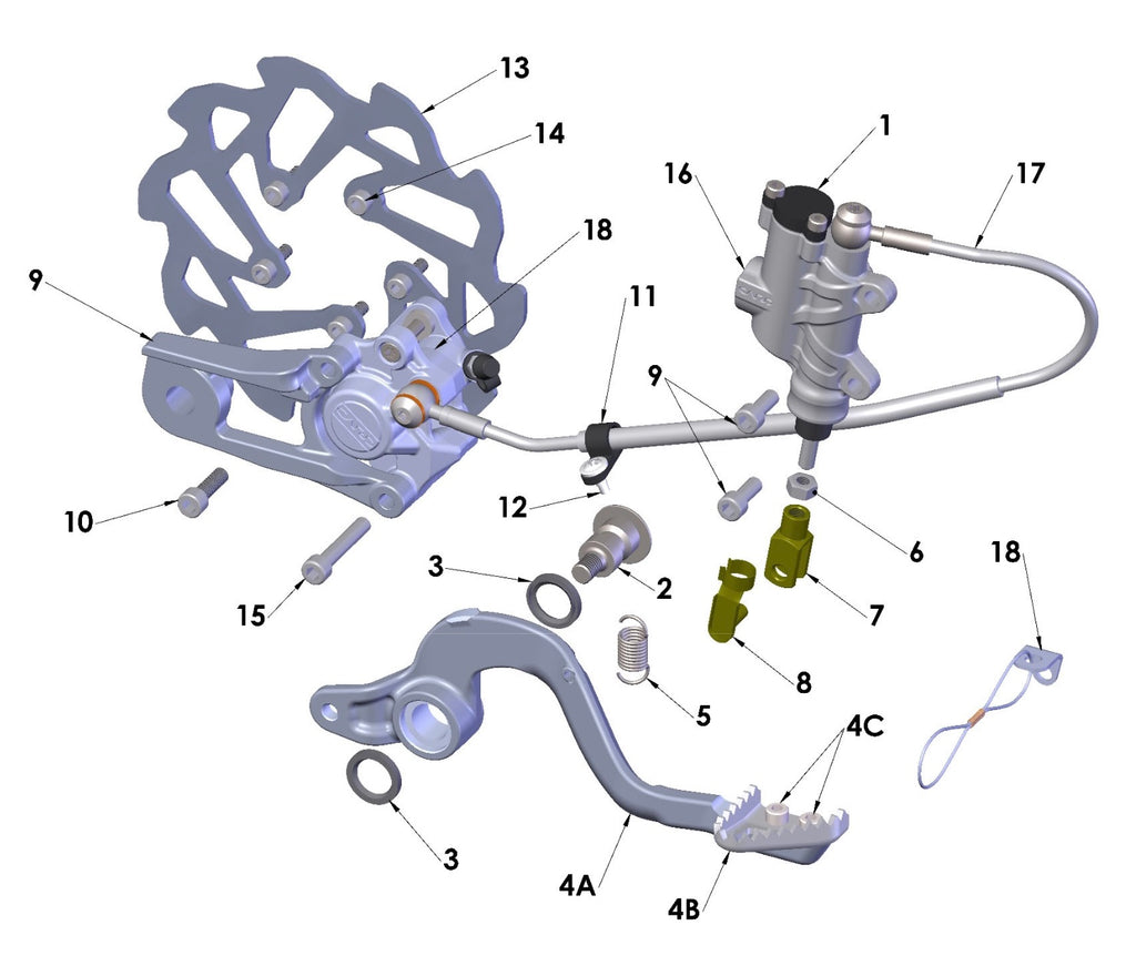 Cobra Junior 50 Rear Brake 